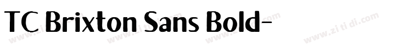 TC Brixton Sans Bold字体转换